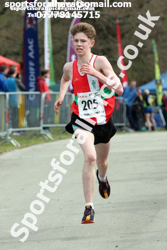 Boys under-15s 2019 ERRA 5k Road Race, Sutton Coldfield. Photo:  David T. Hewitson/Sports for All Pics